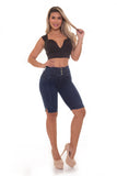 Colombian Butt Lift High Waisted Denim Bermuda Shorts 352