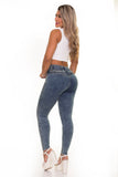 Colombian High Waisted Push Up Jeans with Tummy Control 16020