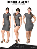 Medium Compression Mid-Thigh Body Shaper Fajas Sonryse 211BF