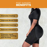 Bling Shapers 938BF Post Surgery Use With Sleeves and Built-in Bra