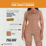 Bling Shapers 938BF Post Surgery Use With Sleeves and Built-in Bra