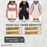 Bling Shapers 938BF Post Surgery Use With Sleeves and Built-in Bra