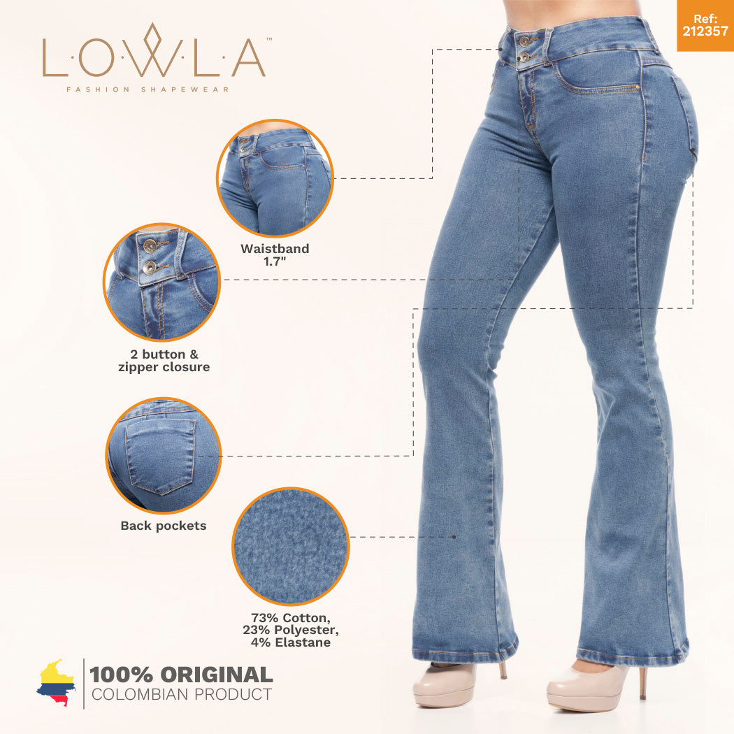 DIAMANTE - LOWLA 212357 - Bum Lift Flare Colombian Jeans