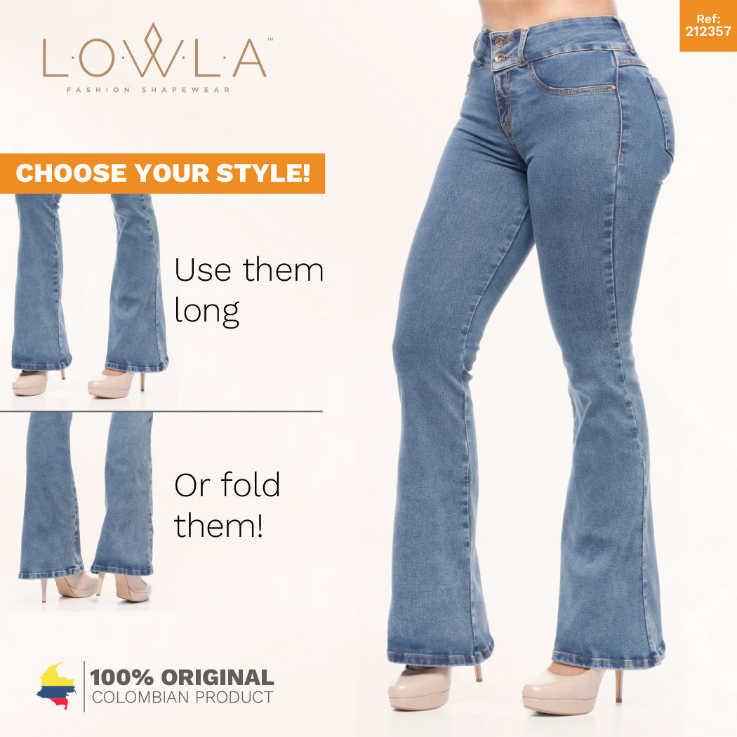 DIAMANTE - LOWLA 212357 - Bum Lift Flare Colombian Jeans