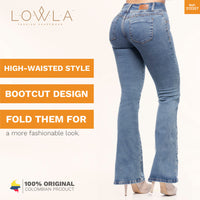 DIAMANTE - LOWLA 212357 - Bum Lift Flare Colombian Jeans