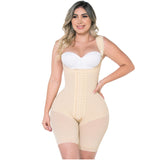 Fajas MYD 0489 Post Surgery Mid Thigh Shapewear Bodysuit for Guitar and Hourglass Body
