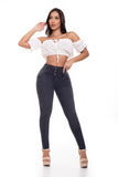 Butt Lift Jeans with No Pockets and High Waist 2252