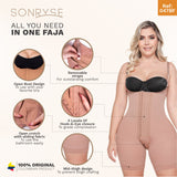 SONRYSE 047BF Postpartum Post Surgery Compression Garment Tummy Control Butt Lifter Body Shaper
