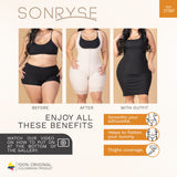 Medium Compression Mid-Thigh Body Shaper Fajas Sonryse 211BF