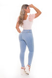High Rise Push Up Skinny Jeans with Body Contour 15946