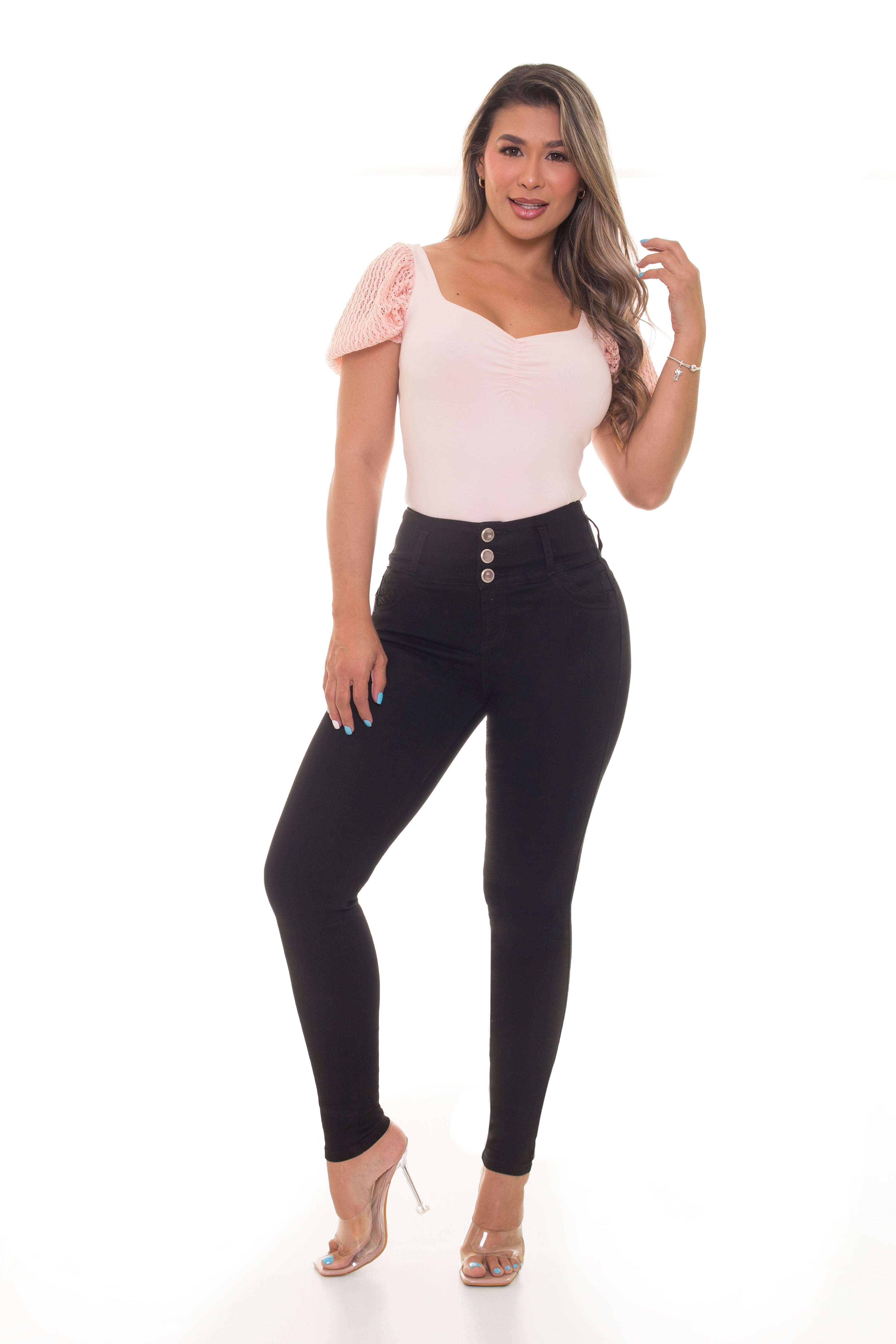 Colombian Push Up Skinny Jeans High Rise Shaping 28042
