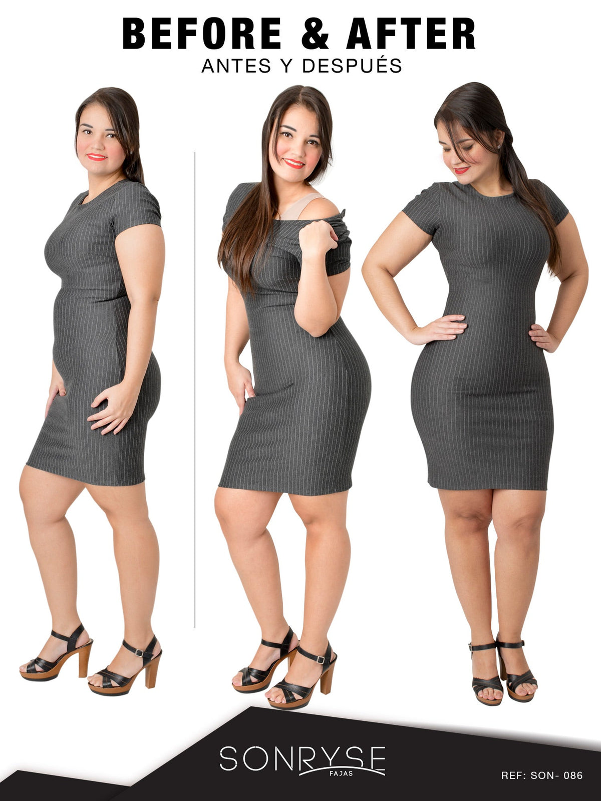 Sonryse 086 | Dress Nightout Shapewear Bodysuit | Postpartum | Post Surgery | Powernet