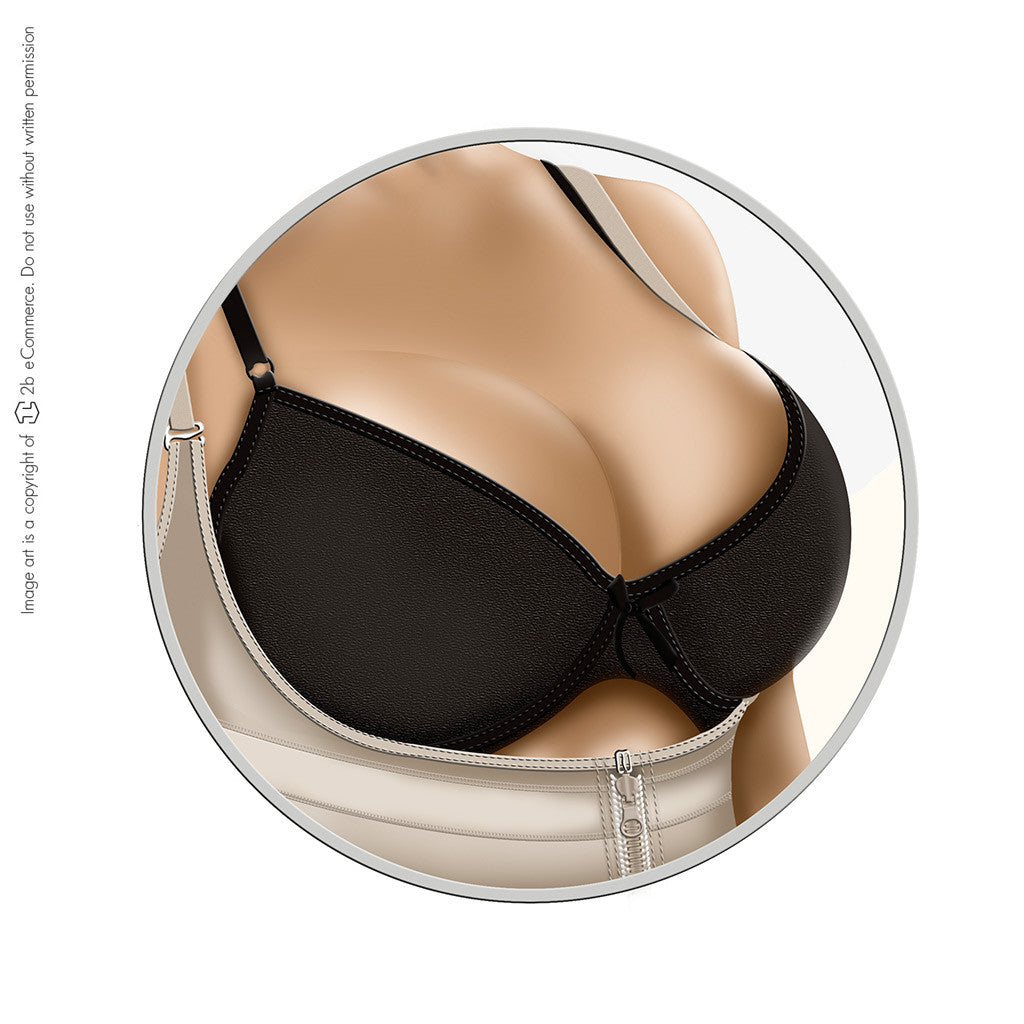 Diane & Geordi 002376 Women's Strapless Thong Body Shaper / Latex - Pal Negocio