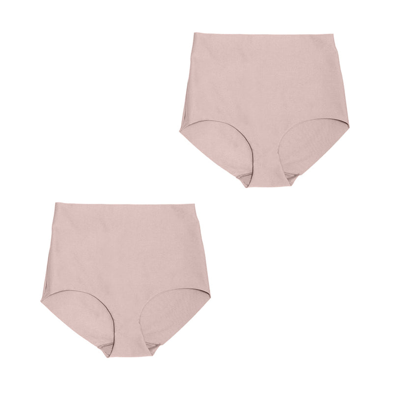 Paquete de 2 bragas moldeadoras de tiro medio sin costuras para control de barriga Sonryse SP620NC