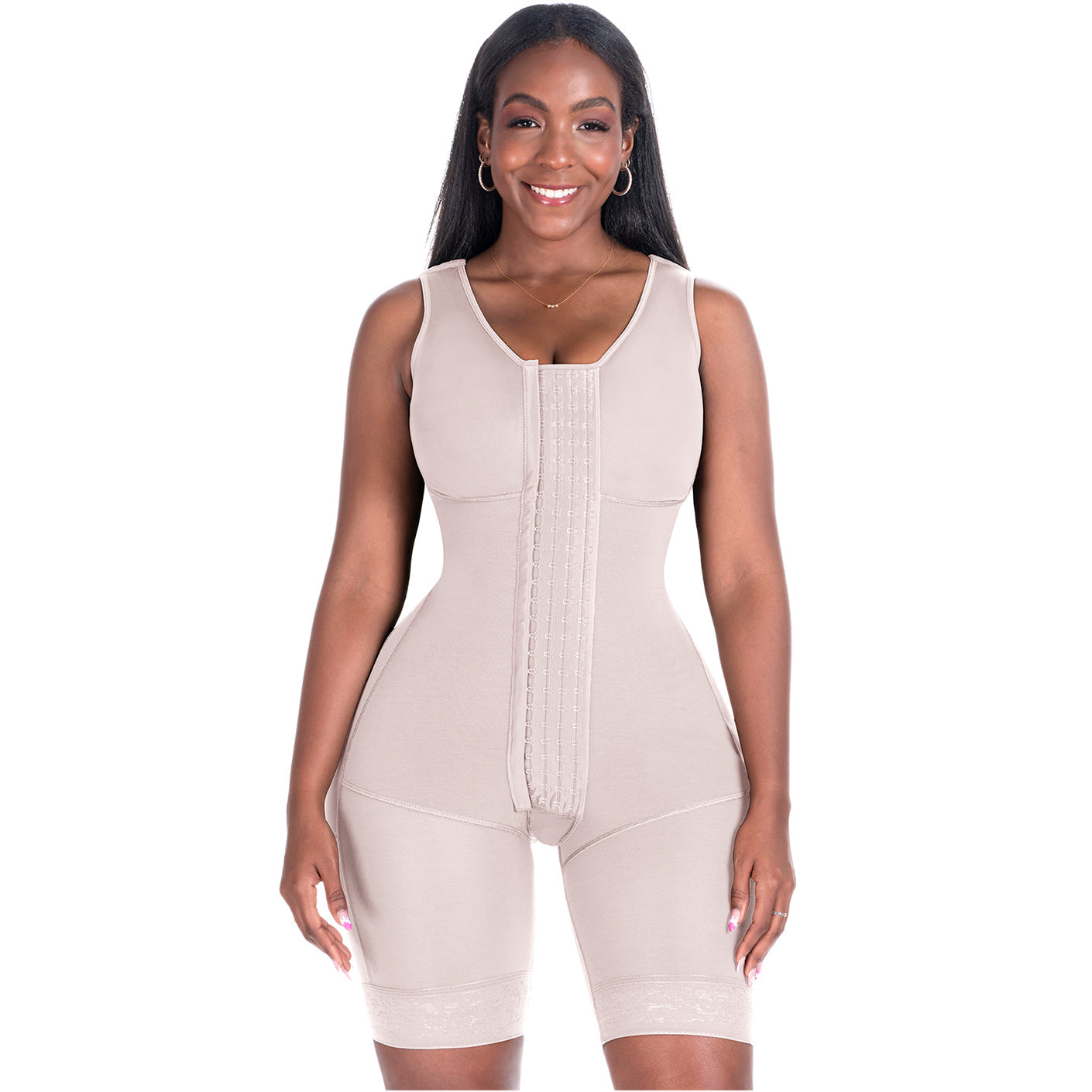 Bling Shapers 553BF Bodysuit with Built-in Bra | Post Surgery & Daily Use