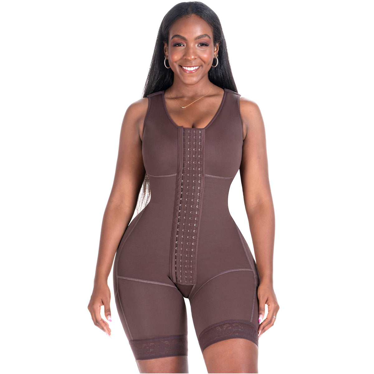 Bling Shapers 553BF Bodysuit with Built-in Bra | Post Surgery & Daily Use