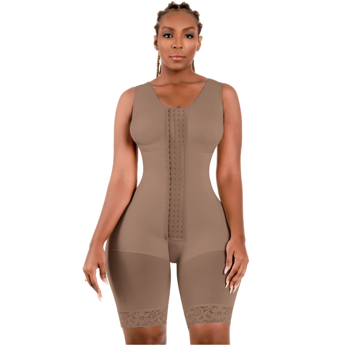 Bling Shapers 553BF Bodysuit with Built-in Bra | Post Surgery & Daily Use