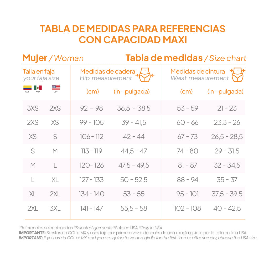 Fajas MYD F 0269 Busto Abierto Post Cirugía Faja para Mujer Faja Media Muslo