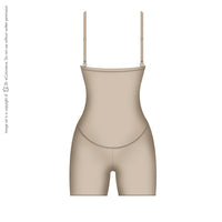 Diane & Geordi 002389 Extra Firm Control Strapless Open Bust Bodysuit / Latex - Pal Negocio