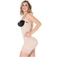 Open Bust Mid Thigh Postpartum Compression Shapewear for Daily Use Powernet Diane & Geordi 2396