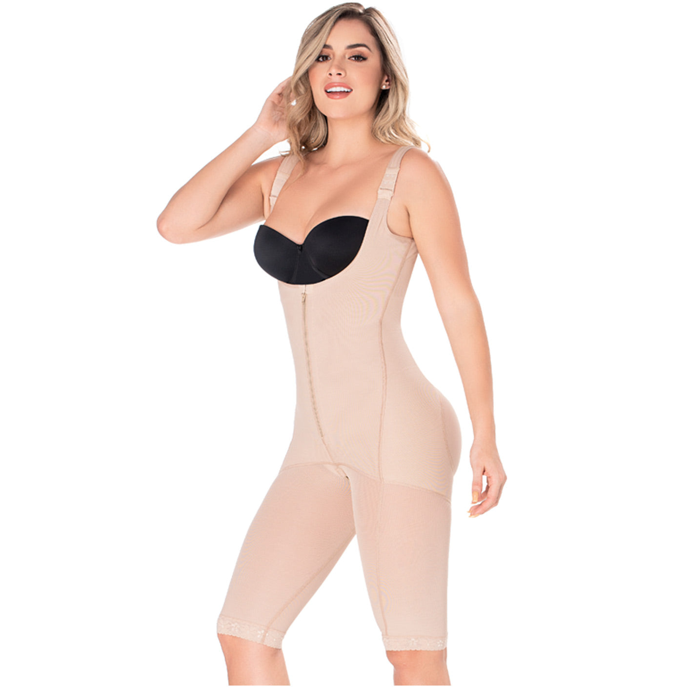 Diane & Geordi 2397 Butt LifterTummy Control Bodysuit | Knee Length Full Body Shaper