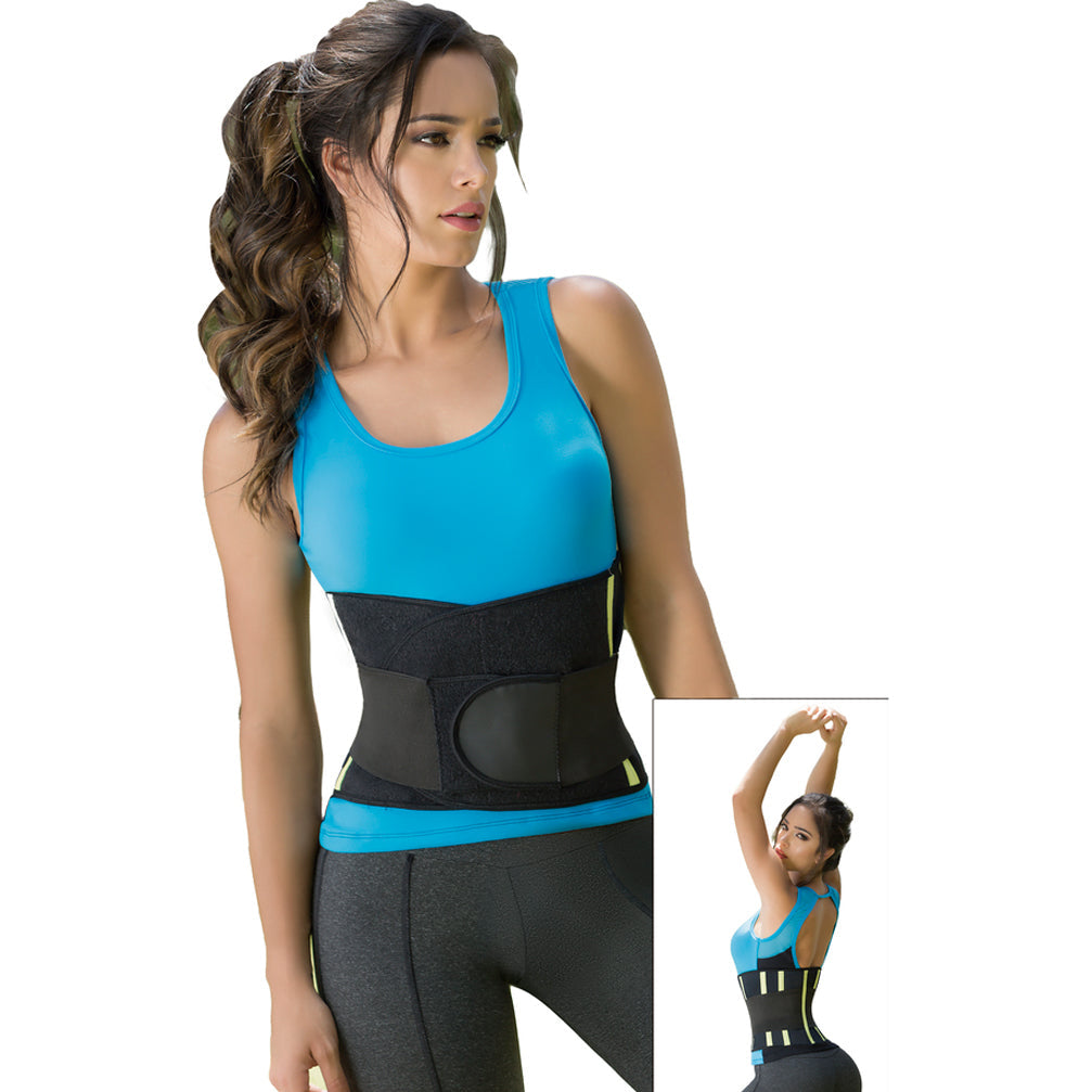 ROMANZA 2499 Womens Waist Trainer Cincher | Workout Body Shaper | Latex