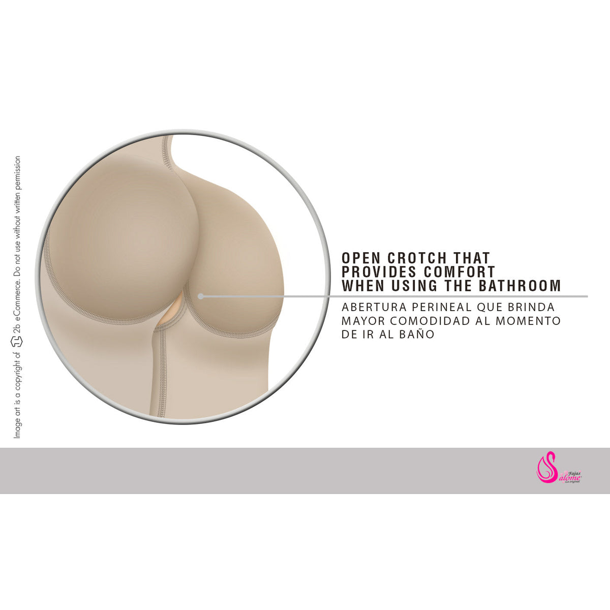 Fajas Salome 0517  Post Surgery Stage 1 Butt Lifter Full Bodysuit | Open Bust Knee Length Body Shaper for Women