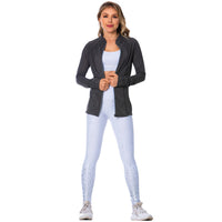 See-Through Gray Sports Jacket for WomenFLEXMEE 980010