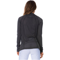 See-Through Gray Sports Jacket for WomenFLEXMEE 980010