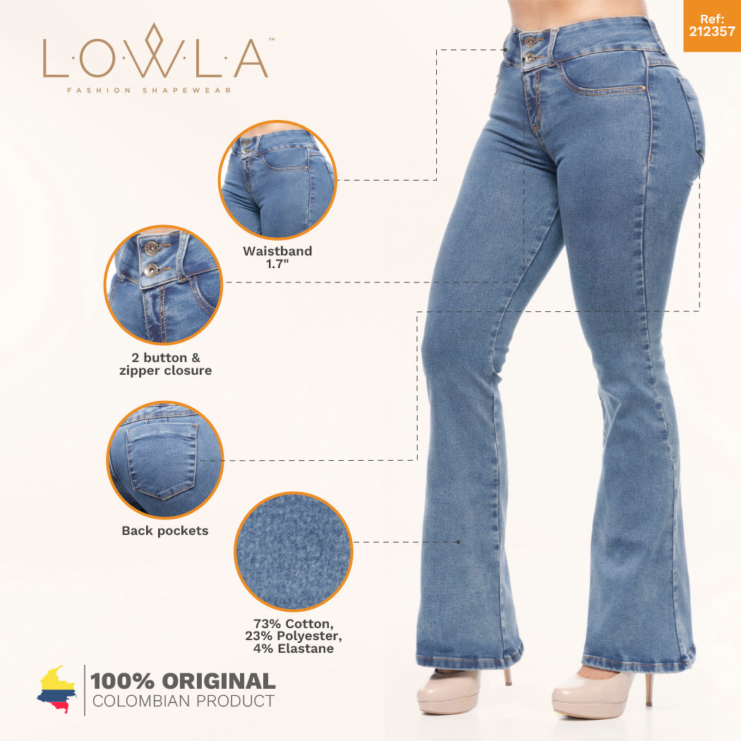DIAMANTE - LOWLA 212357 - Jeans Colombianos Levanta Cola Flare