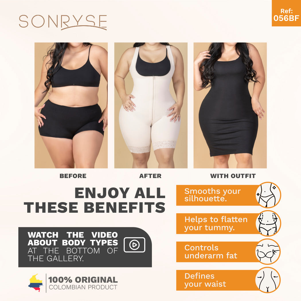 SONRYSE 056BF Panty Bodysuit Shapewear with Built-in Bra