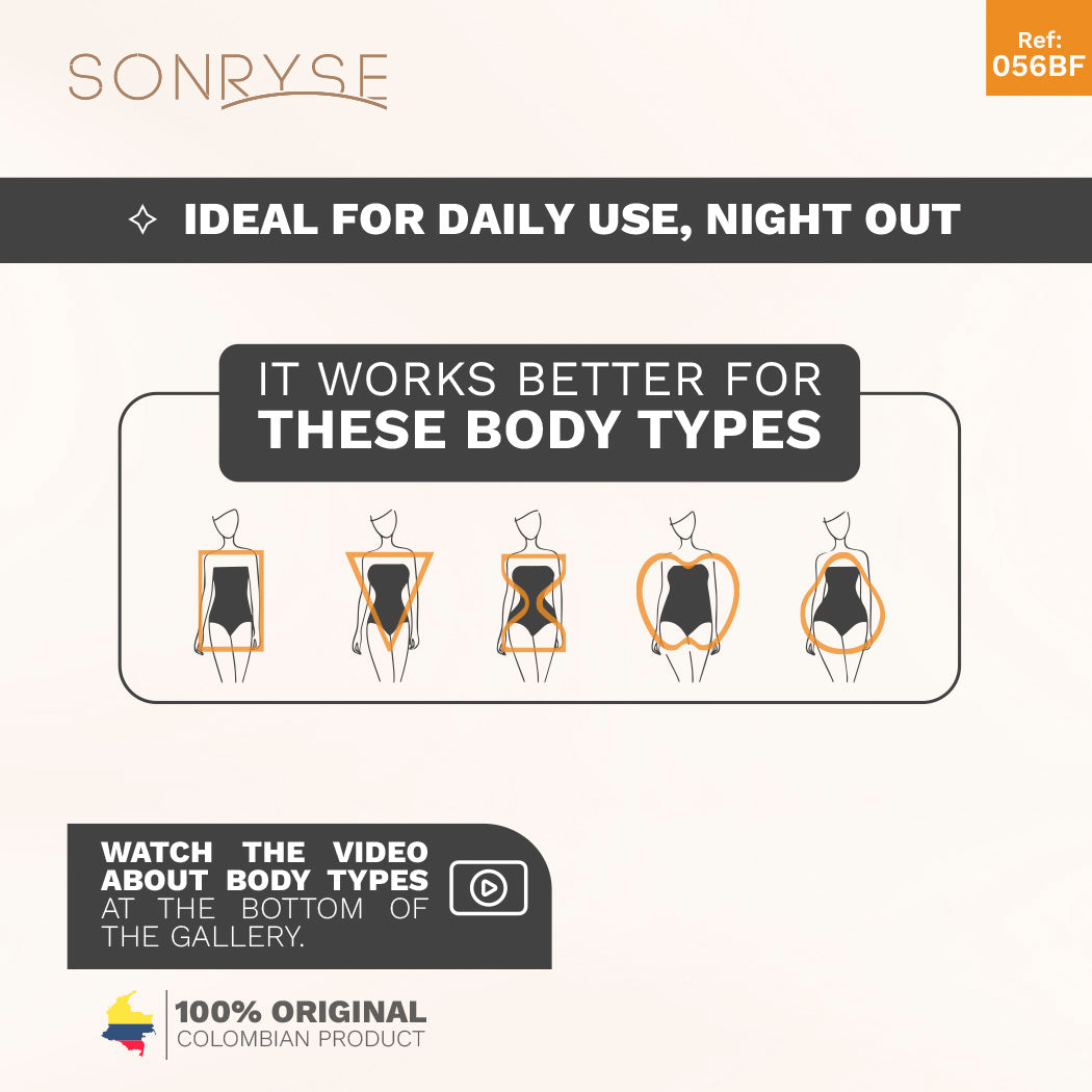 SONRYSE 056BF Panty Bodysuit Shapewear with Built-in Bra