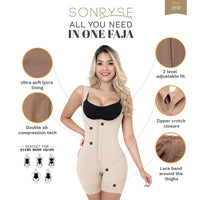 Compresión Media Medio-Muslo Body Shaper Fajas Sonryse 211BF