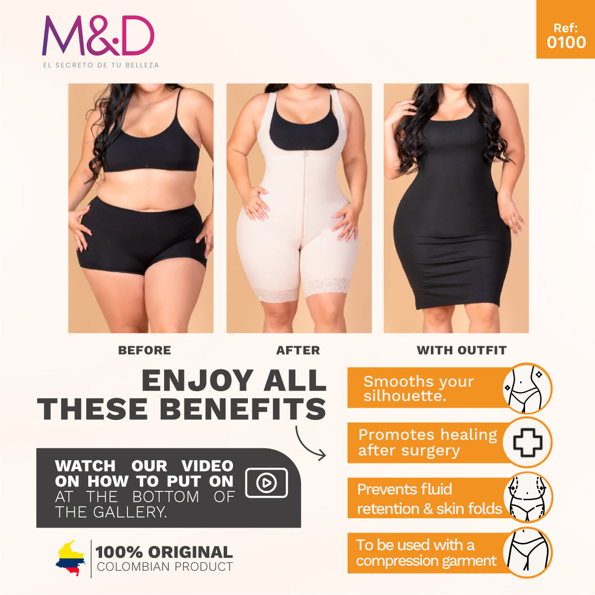 Flattening Abdominal Board after Lipo And Tummy Tuck | Fajas MYD 0100