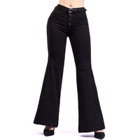 LT. Rose 1491 Flare Wide Leg Butt Lifting Jeans For Women