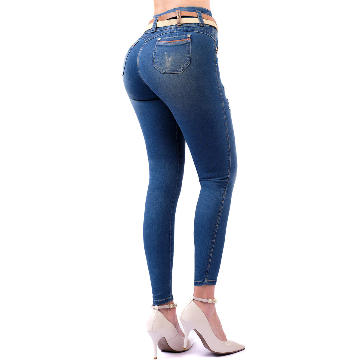LT. Rose 1504 Ripped Skinny Butt Lifting Jeans