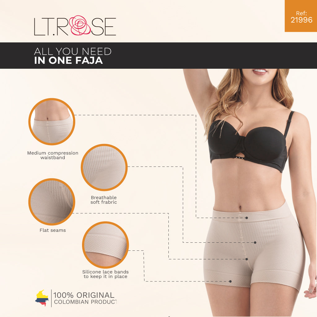 LT.Rose 21996 High Waist Butt Lifting Shaping Shorts Mid Thigh Shapewar