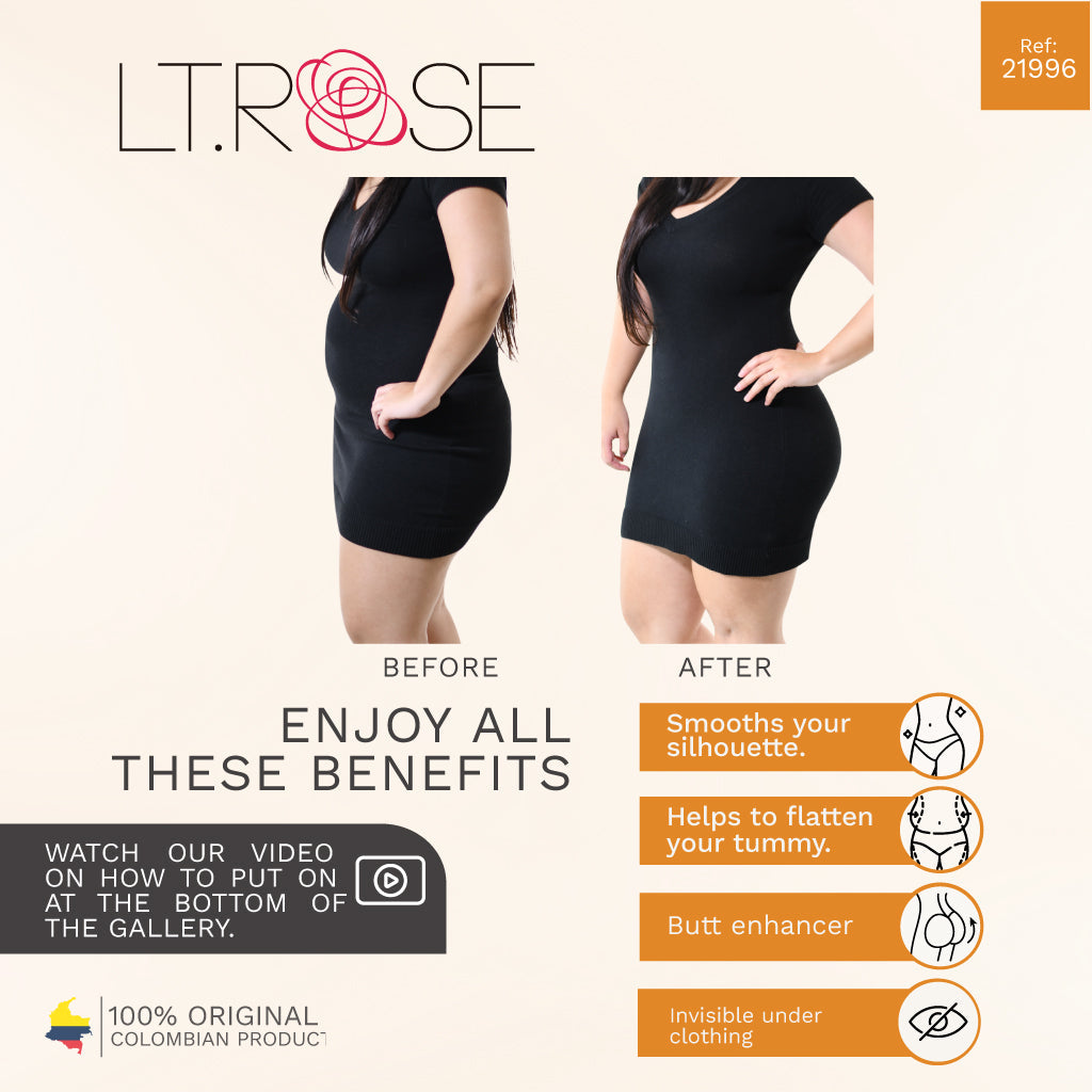 LT.Rose 21996 High Waist Butt Lifting Shaping Shorts Mid Thigh Shapewar