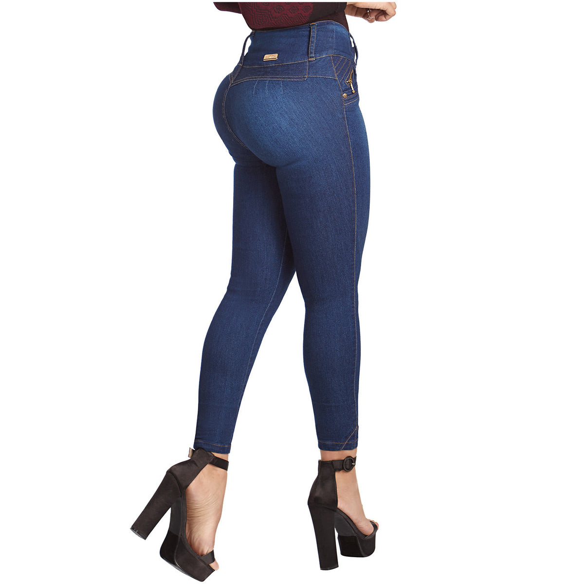 LT.Rose IS3004 Butt Lifting Skinny Jeans Pretina ancha para mujeres