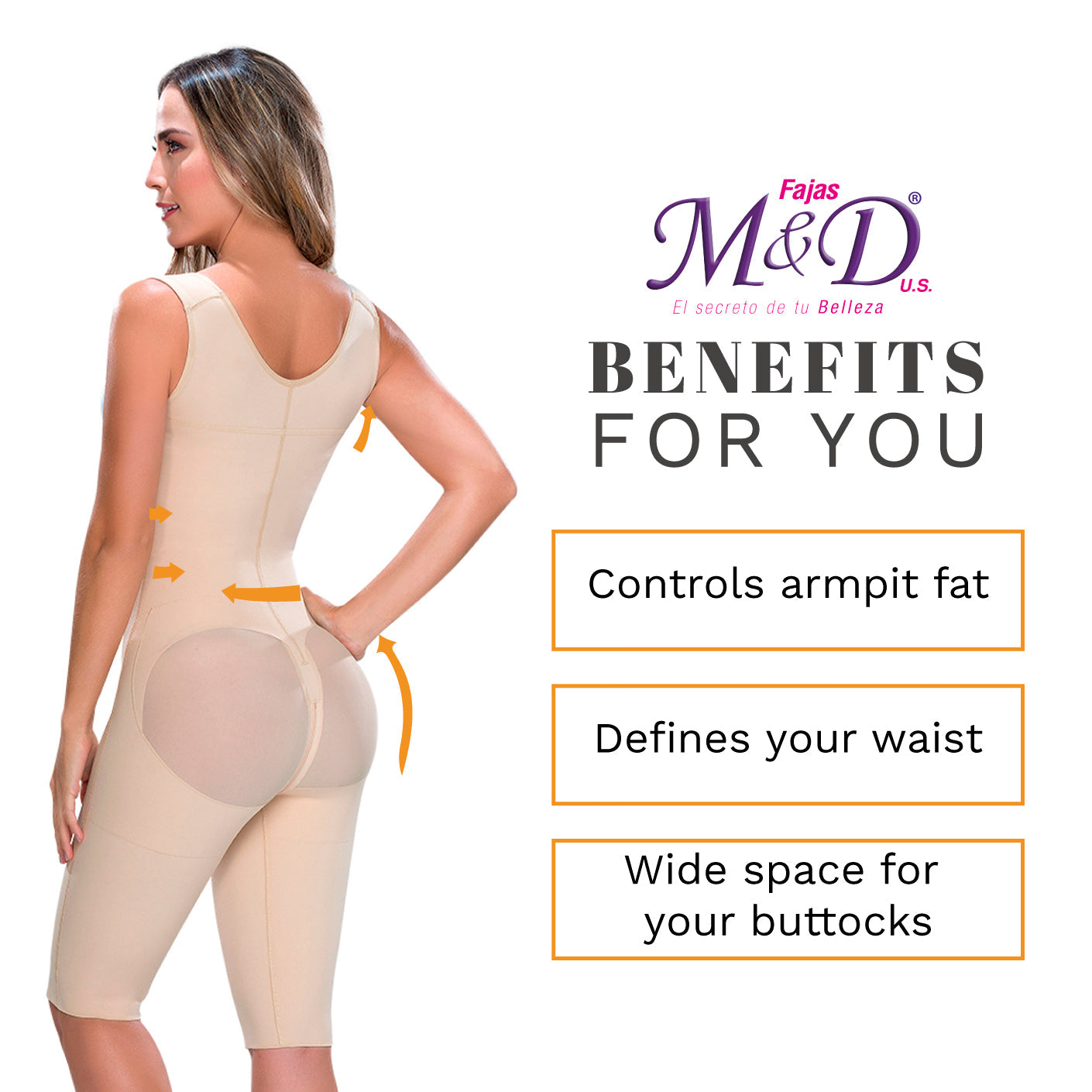 Fajas MYD 0879  Post-Surgical Full Body Shaper for Wome