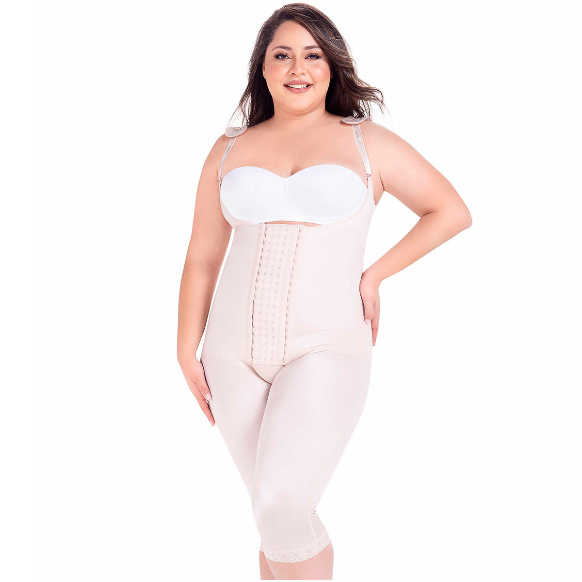 Fajas MariaE 9312 | Postoperative Full Body Shaper with Strap Cushions