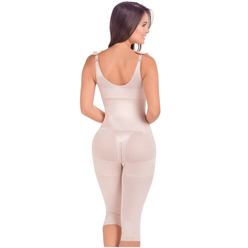 Fajas MariaE 9702 | Postsurgical Full Body Shaper for Women | Open Bust with Front Closure