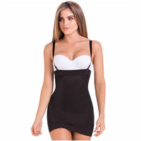 Fajas MariaE FU112 | Vestido camisero moldeador para mujer | Mejora de abdomen y caderas