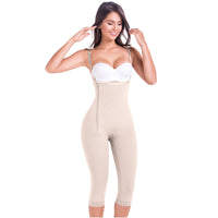 Fajas MariaE 9442 Capri Full Body Shaper for Women | Butt Lifter & Tummy Control Post Surgery