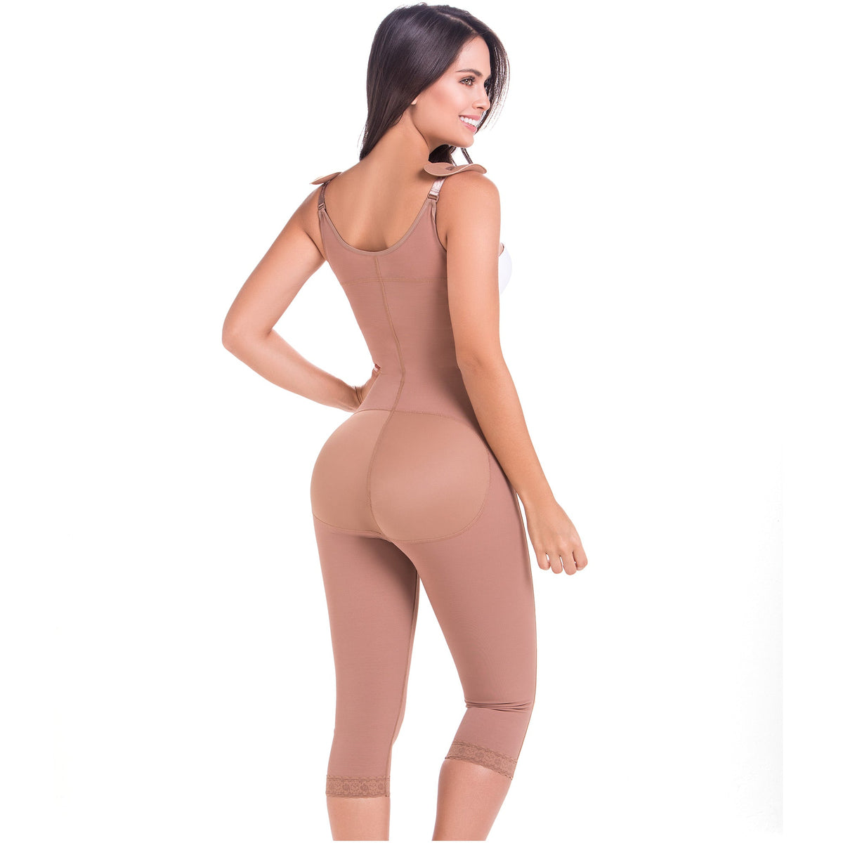 Fajas MariaE 9442 Capri Full Body Shaper for Women | Butt Lifter & Tummy Control Post Surgery