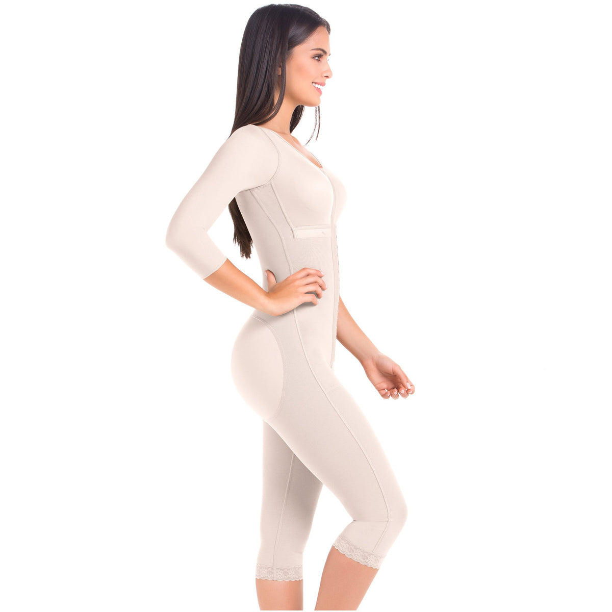 Post Surgery Full Body Shapewear with Sleeves | Powernet MariaE Fajas 9562