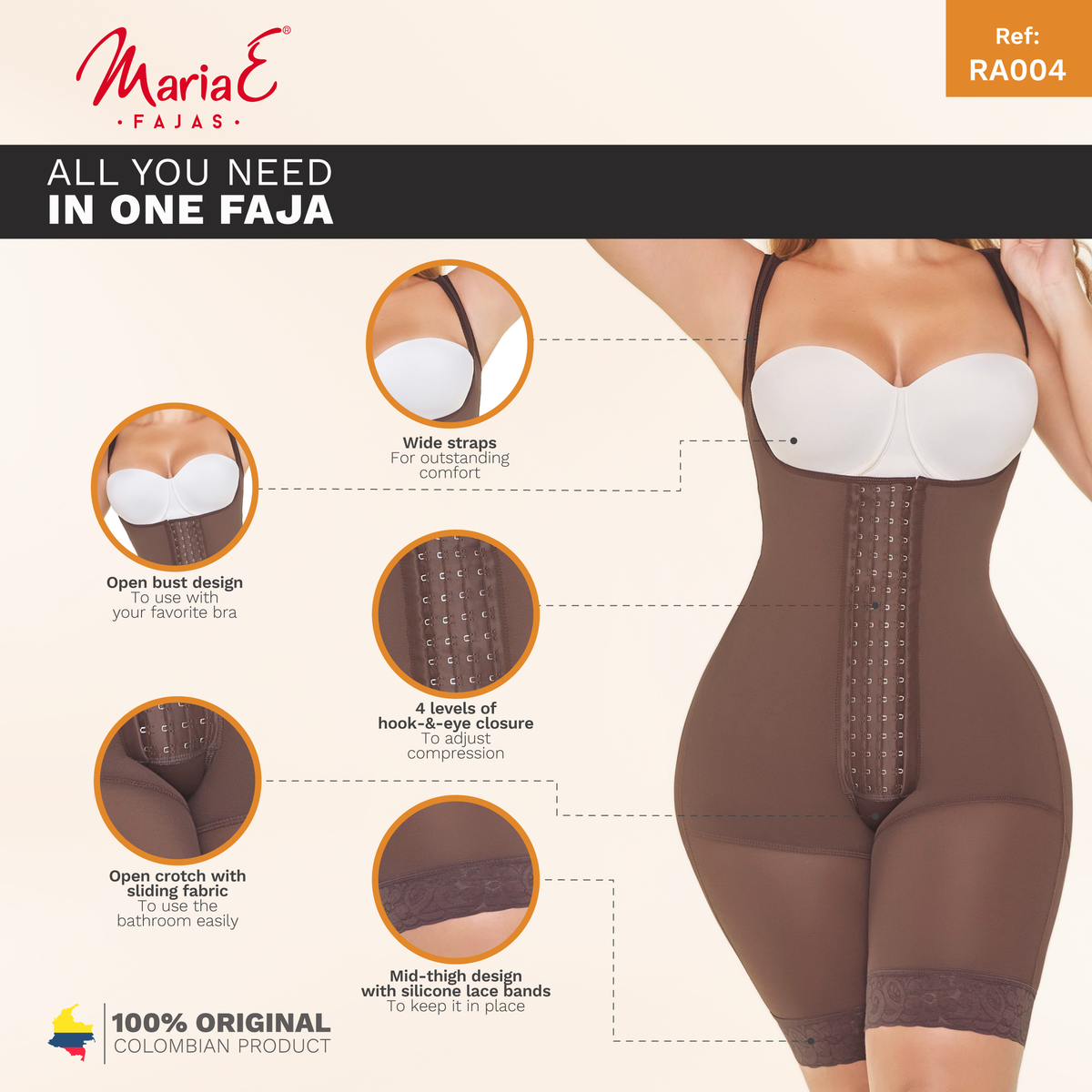 Fajas MariaE RA005  Fajas Colombianas Butt-lifter Shapewear for