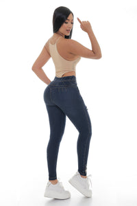 Butt Lift Jeans with No Pockets and High Waist 2160