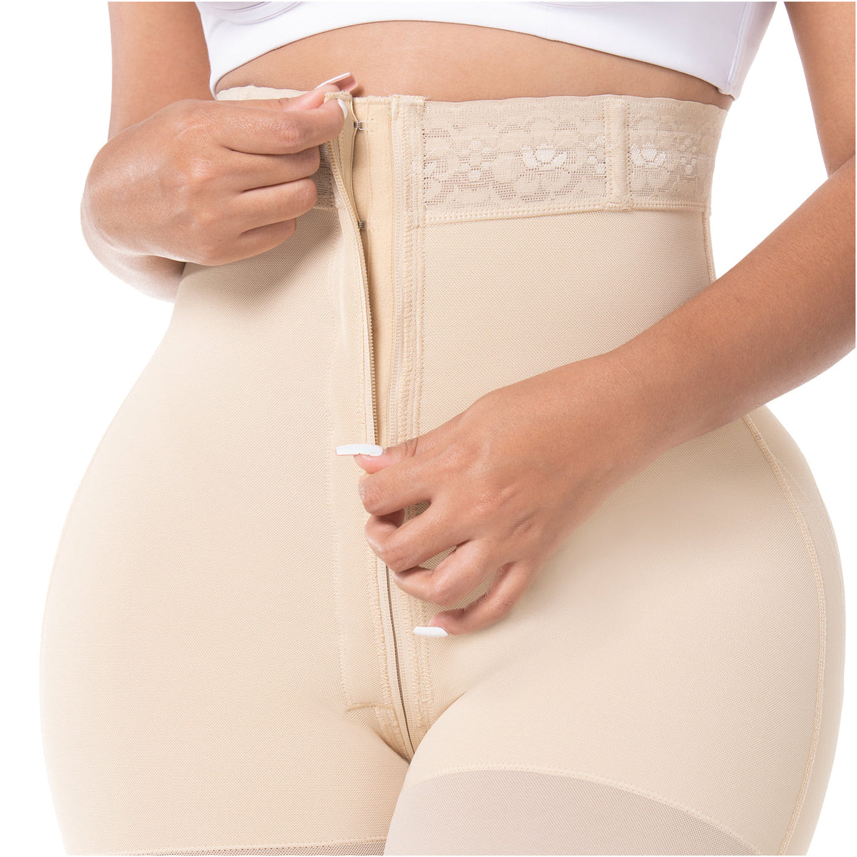 FAJAS MYD 00728 Hourglass Post Surgery BBL Pantalones cortos moldeadores de cintura extra alta