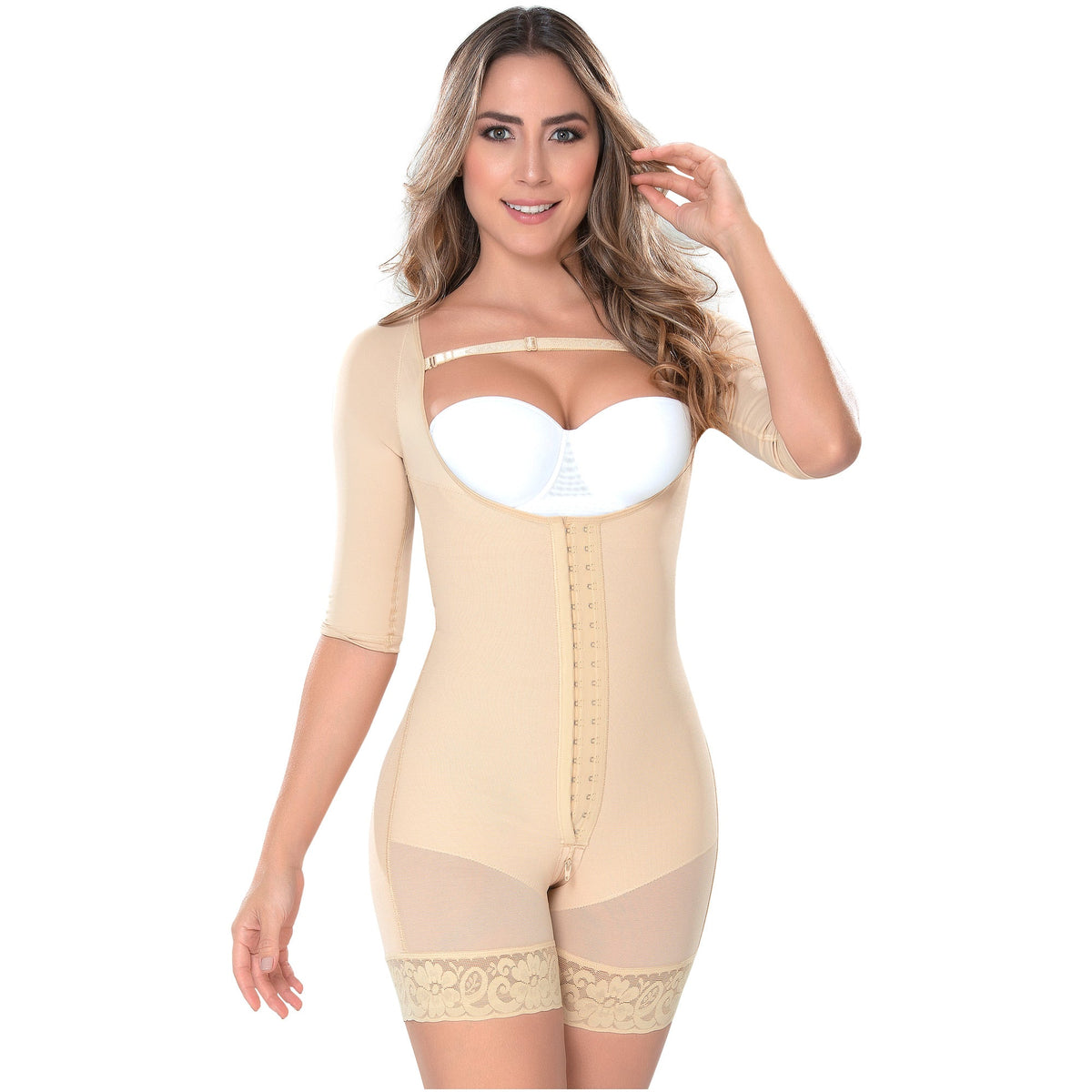 Fajas MYD 0064 Mid-Thigh Body Shapewear Bodysuit for Women / Post Surgery and Daily Use